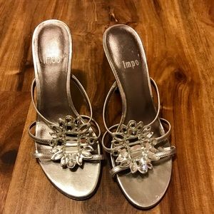 Stunning Leather and Crystal sandals
